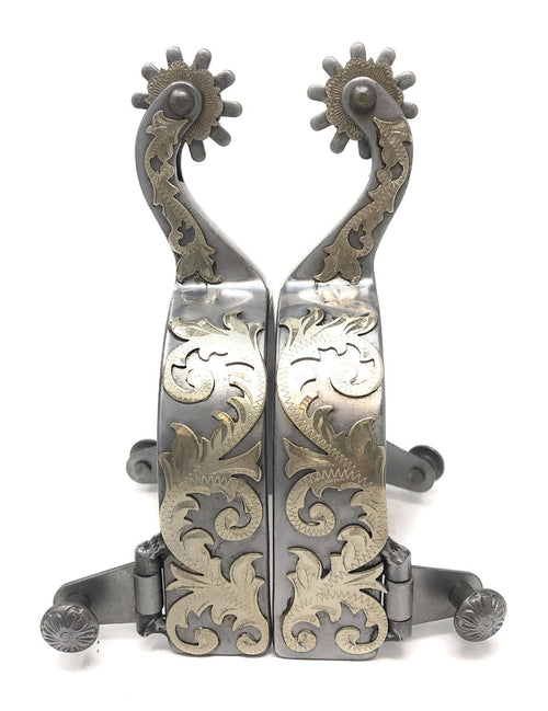 AJ Tack Men's Sweet Iron Western Engraved Spurs