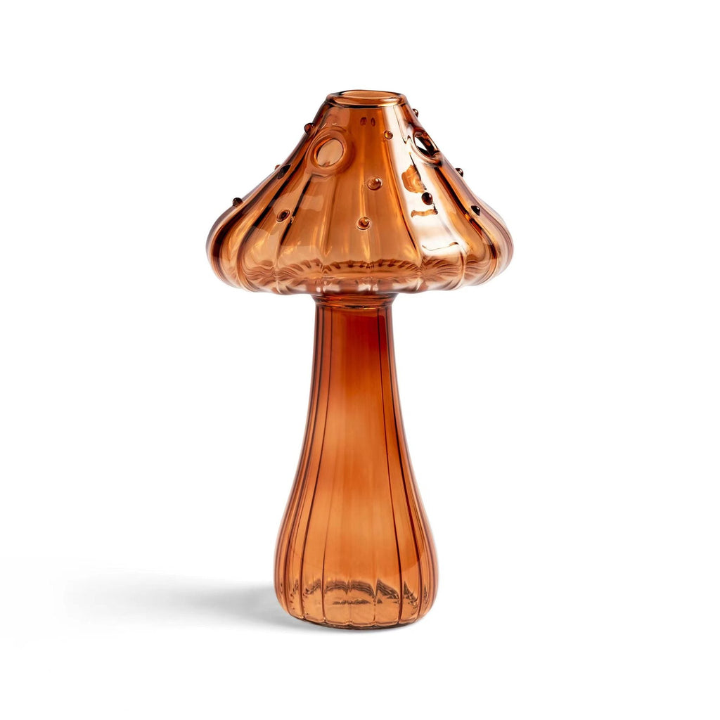 Glass Mushroom Vase – Borosilicate Hydroponics & Aromatherapy Bottle | 5 Styles