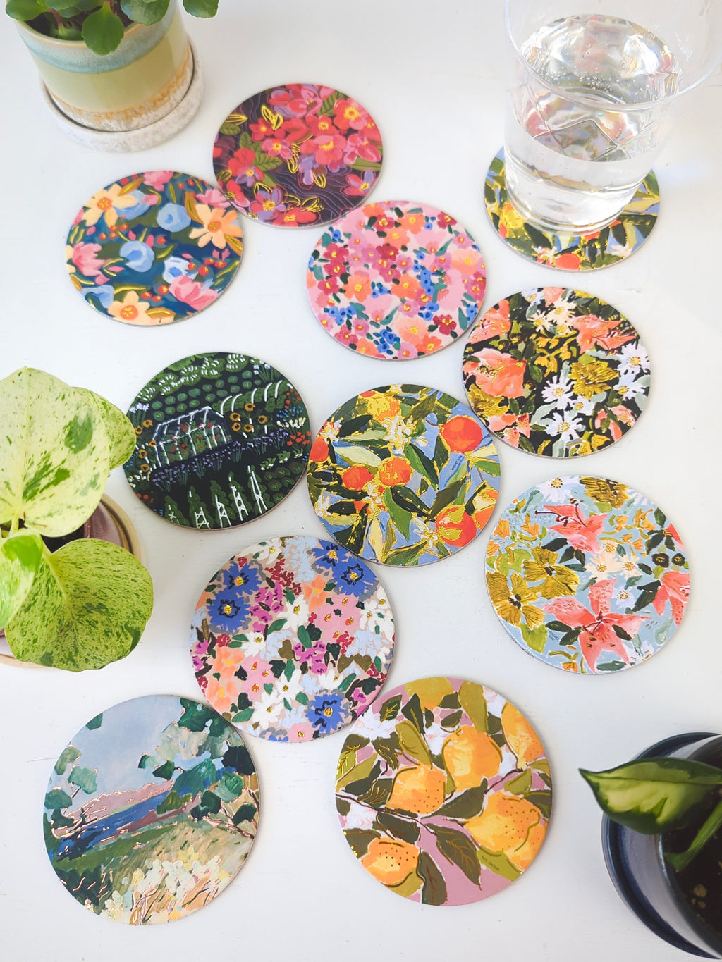 Bouquet of Coasters - Mix and Match Floral Coasters