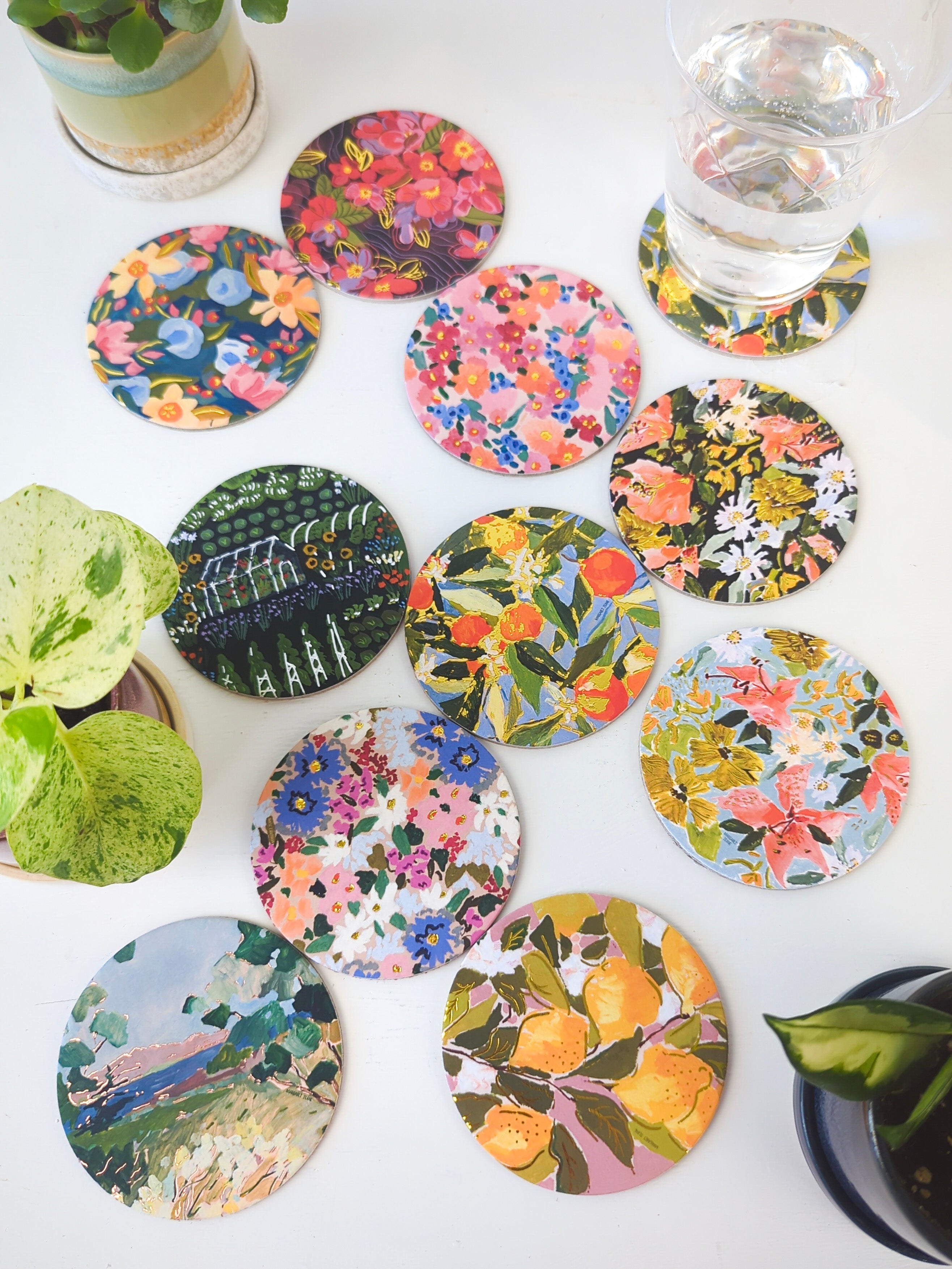 Bouquet of Coasters - Mix and Match Floral Coasters