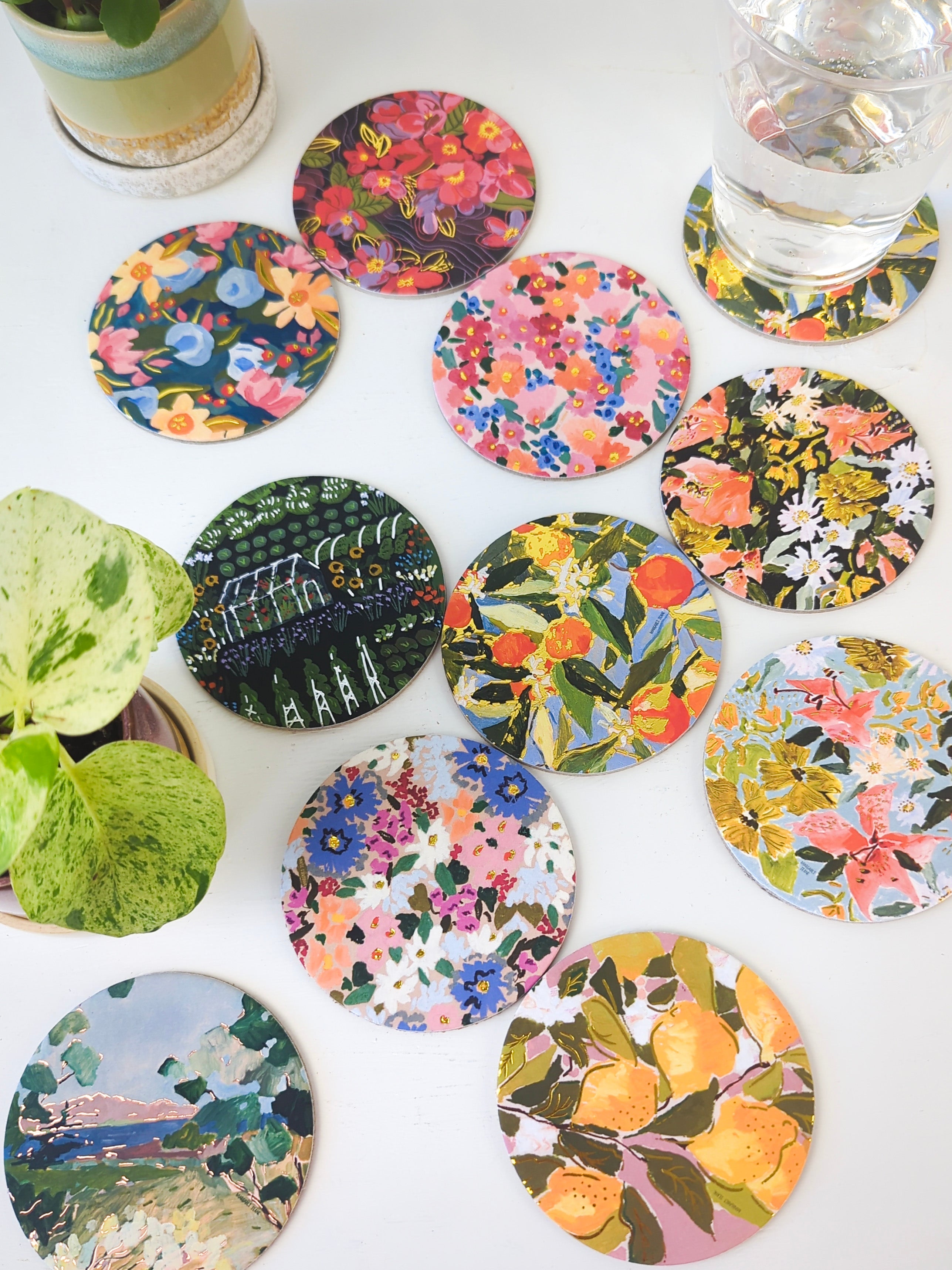 Bouquet of Coasters - Mix and Match Floral Coasters