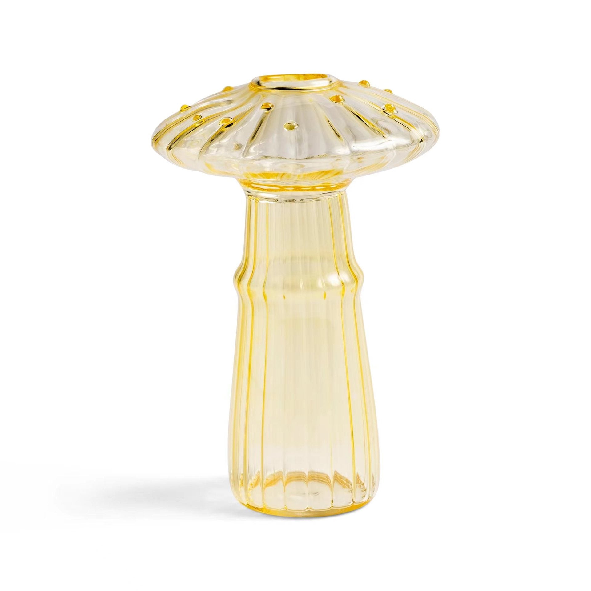 Glass Mushroom Vase – Borosilicate Hydroponics & Aromatherapy Bottle | 5 Styles
