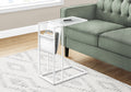 C-Shaped Accent Table with Magazine Storage